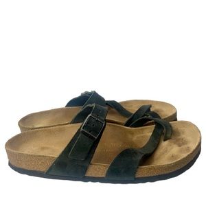 Birkenstock Toe Strap Black Sandal Size 42